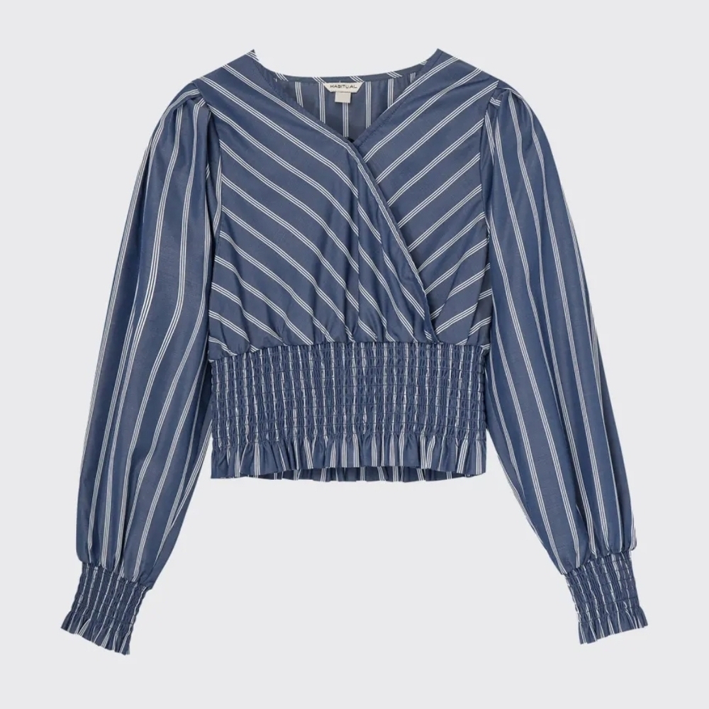 Habitual Blue Striped Blouse